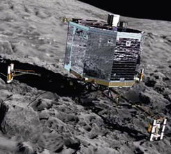 Am 13. Juni 2015 sendete die Landeeinheit Philae erneut Lebenszeichen vom Kometen.