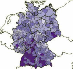 Menschen in wohlhabenden Regionen leben auch länger.